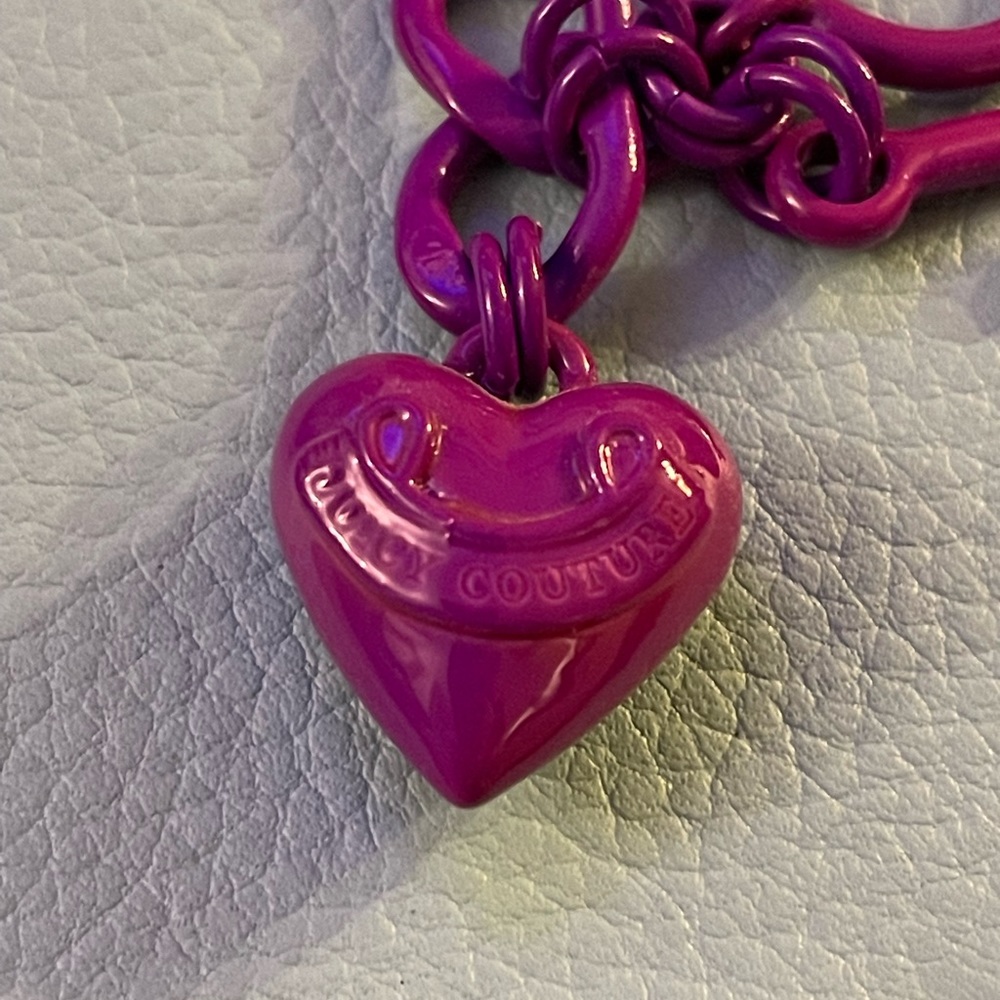 Neon purple juicy couture bracelet